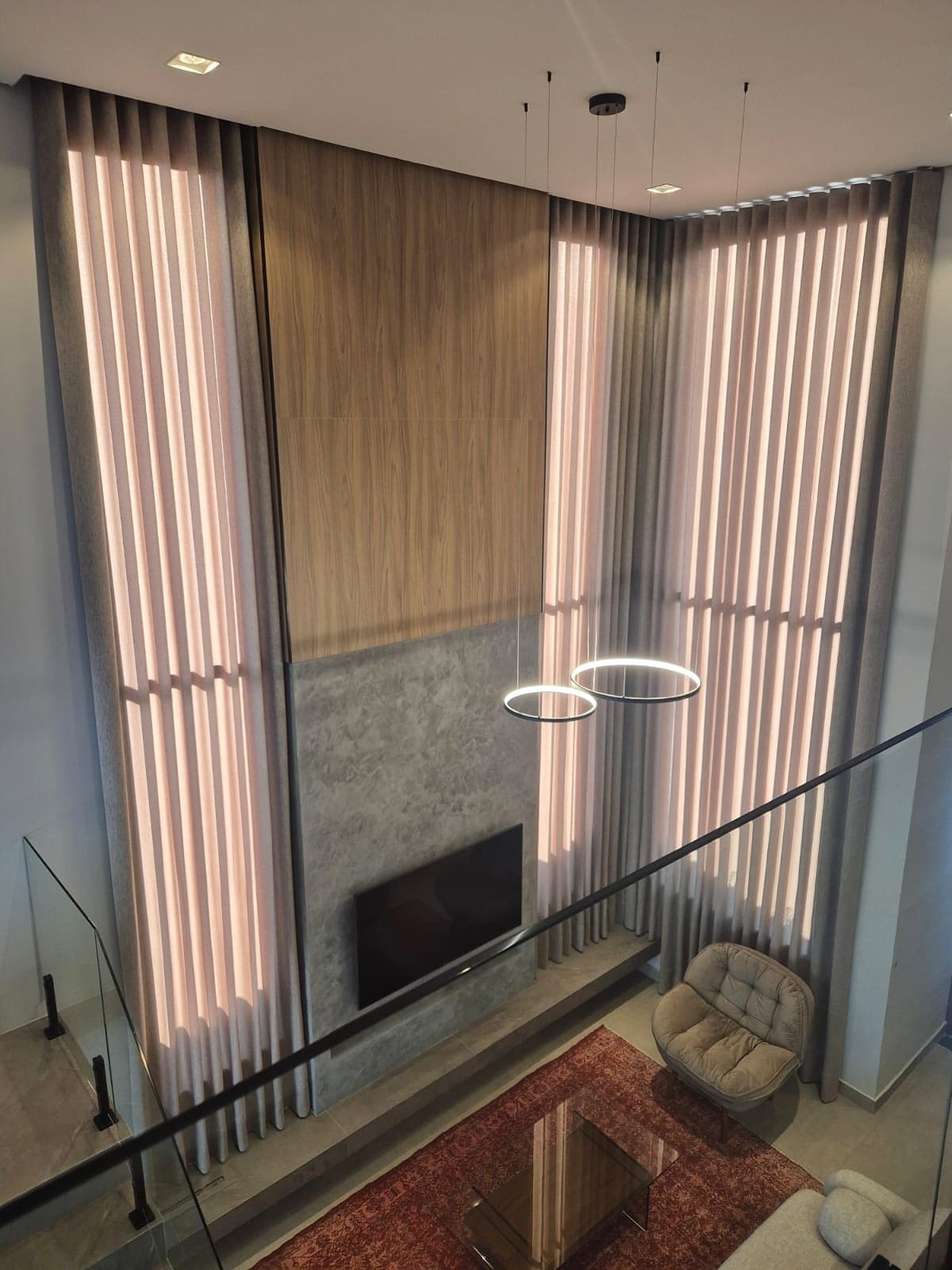 Motorização de cortinas alto padrão – Ateliê Dona Menina