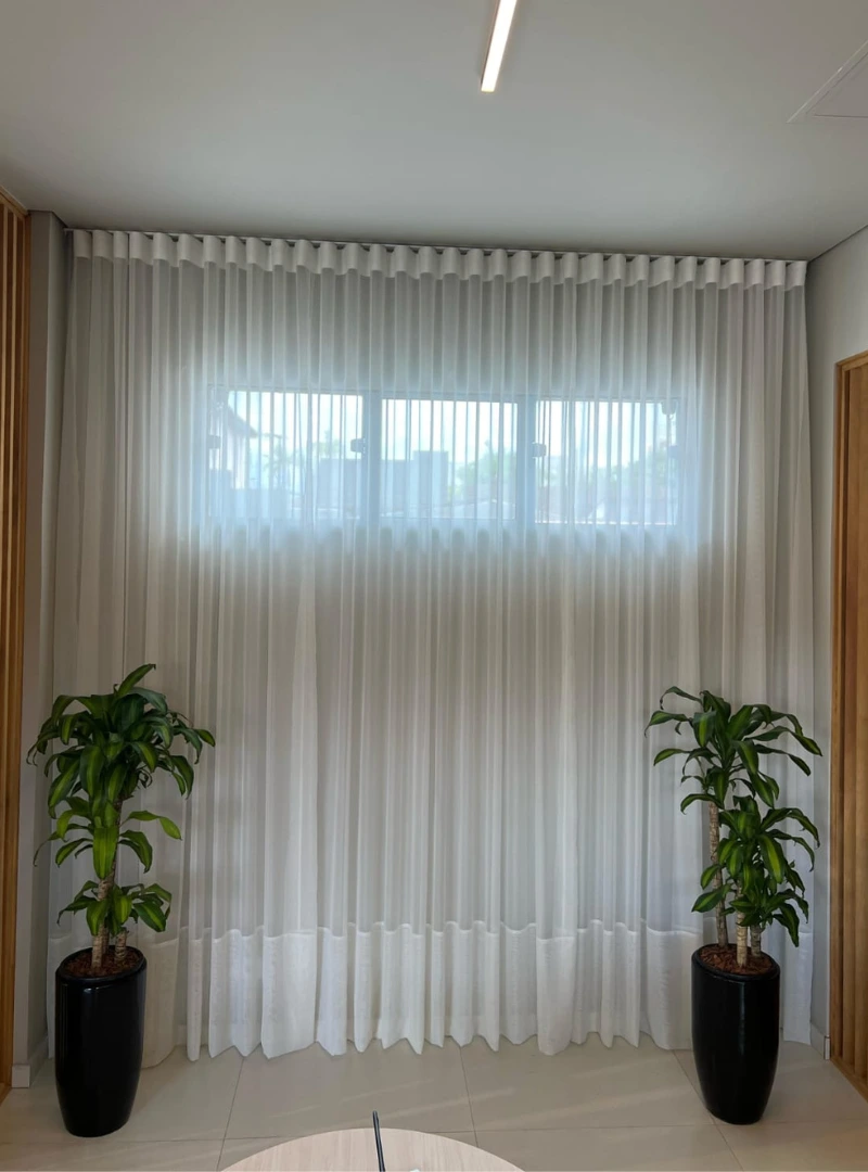 Cortina Pé Direito Duplo sob medida — Maravilha Cortinas Ibitinga SP