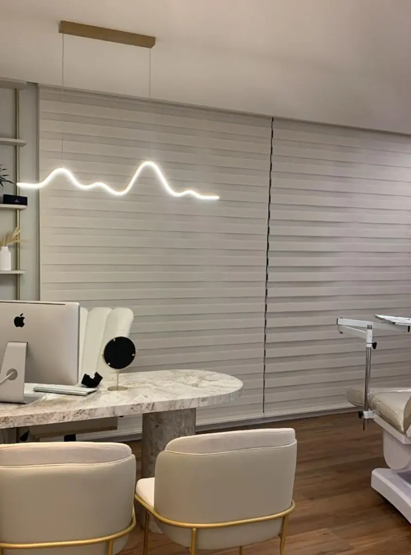 Persiana Double Vision sob medida em sala — Maravilha Cortinas Ibitinga SP